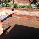 Period greenhouse brickwork in Beaconsfield
